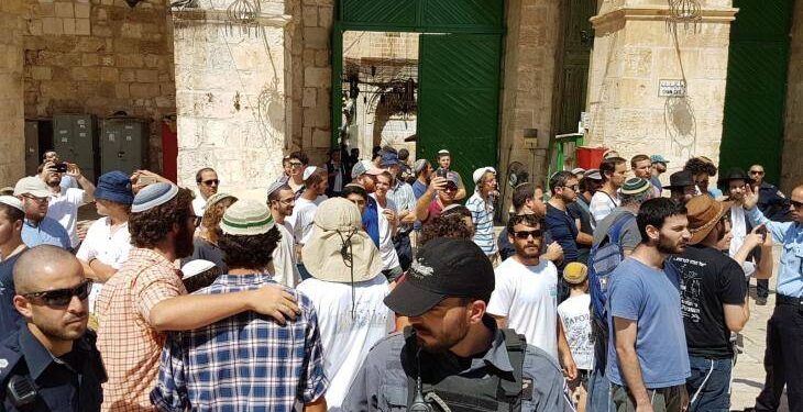 یہودی مذہبی تہوار: صہیونی شرپسندوں کا مسجد اقصیٰ پر دھاوا