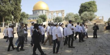 مسجد اقصٰی پر صہیونی آباد کاروں کے دھاوے جاری 