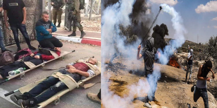 فلسیطنی مزدوروں پر صہیونی فوج کی شیلنگ، متعدد بے ہوش