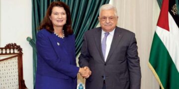 سویڈن کی وزیر خارجہ کا دورہ فلسطین