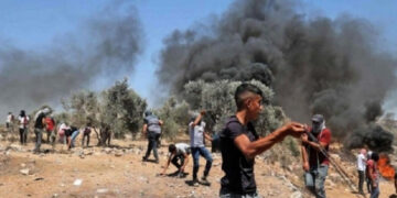 غزہ کے کاشت کاروں کا اقوام متحدہ کے دفتر کے سامنےاحتجاج