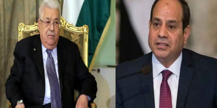مصری صدر کا فلسطینی صدرمحمود عباس سے ٹیلیفونک رابطہ