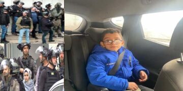 صہیونی فوج نے شہید فادی ابو شخیدم  کے7 سالہ بیٹے کو گرفتار کر لیا