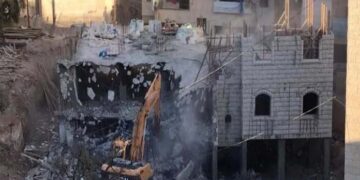 مقبوضہ مغربی کنارے  میں صہیونی فوج کے ہاتھوں  فلسطینی گھروں کی مسماری