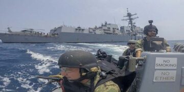 امریکہ کے اشتراک سے صہیونی ریاست اورخلیجی ریاستوں  کی بحری مشقوں کا آغاز