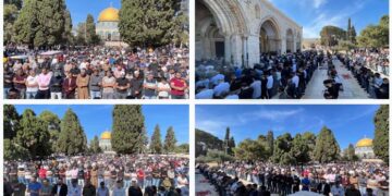 مسجد اقصیٰ: 60 ہزار سے زائد مسلمان نماز جمعہ کے اجتماع سے صہیونیوں پر خوف طاری