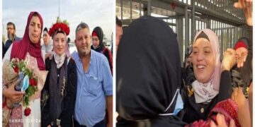 اسرائیلی جیل سے 7سال بعد فلسطینی خاتون رہا