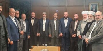 تحریک حماس کے وفد کا دورہ لبنان ، اہم شخصیات سے ملاقات