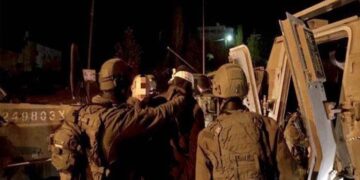 مقبوضہ فلسطین : صہیونی فوج کی پرتشدد کارروائی، درجنوں  فلسطینی گرفتار