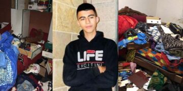 صہیونی فوج کا شہید فلسطینی کے گھر پر حملہ