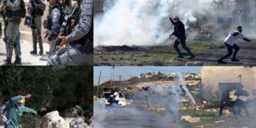 فلسطینی کی شہادت پر مغربی کنارے میں نوجوانوں اور صہیونی کے درمیان جھڑپوں کا سلسلہ جاری