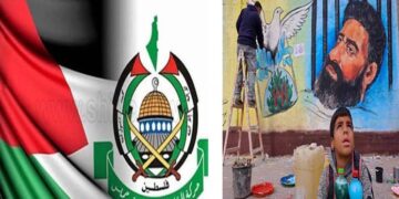 فلسطینی بھوک ہڑتالی کو آزادی کی کامیاب کوشش پر مبارک باد پیش کر تے ہیں، حماس