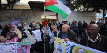 جنین میں صہیونی زندانوں میں  قید فلسطینیوں کے لیے مظاہرہ