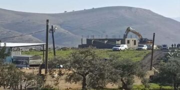 صہیونی فوج نے ایک اور فلسطینی کا زیرتعمیر مکان مسمارکردیا