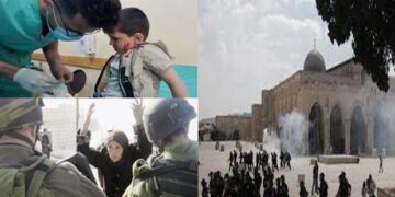 صہیونی فوج کا مسجد اقصیٰ پر حملہ، براہ راست شیلنگ سے خواتین اور بچے زخمی