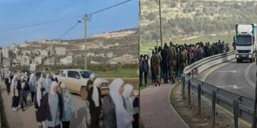 نابلس: صہیونی فوج اور آبادکاروں کے فلسطینی طالب علموں پر حملے جاری