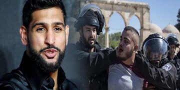 صہیونی بربریت کے خلاف پاکستانی نژاد برطانوی باکسرعامرخان کی شدید مذمت