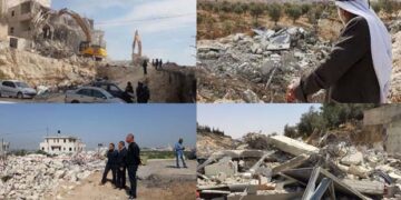 صہیونی فوج نے فلسطینیوں کے ملکیتی مکانات و اراضی مسمار کردی