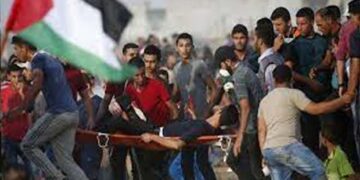 فلسطینی ریلی کے خلاف صہیونی فوج کا کریک ڈاؤن، نوجوان گرفتار،متعدد زخمی