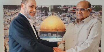 حماس رہنما کی بھارتی سیاسی جماعت کے رہنما سے ملاقات