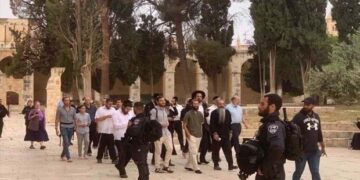 قبلہ اول پر منظم صہیونی گروہ کا دھاوا اور مقدس  مقامات کی بے حرمتی جاری  