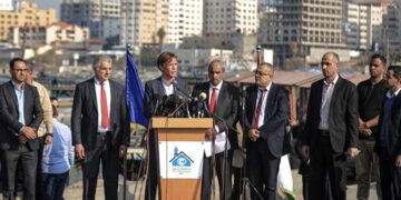 اسرائیلی دہشتگردی کا معائنہ، یورپی یونین کا وفد غزہ پہنچ گیا