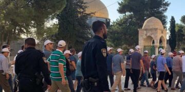 درجنوں صہیونی آبادکاروں کا مسجد اقصیٰ پر دھاوا، یہودی مذہبی رسومات کی آڑ میں بے حرمتی