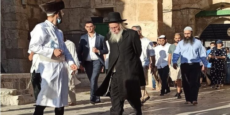 فوجی تحفظ میں صیہونی آبادکاروں کا تاریخی فلسطینی گاؤں پر اشتعال انگیز دھاوا