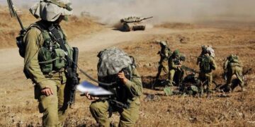 صہیونی فورسز کی غزہ  کی سرحد پر فوجی مشقیں