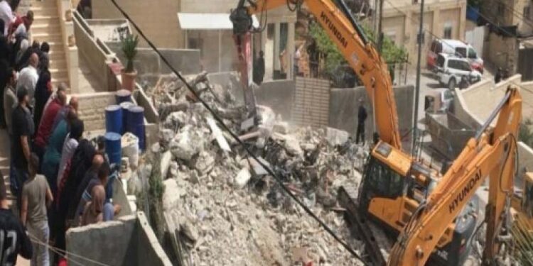 صیہونی فوج کا فلسطینیوں کے مزید مکانات مسمار کرنے کا حکم