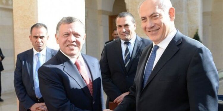 صیہونی وزیراعظم کی شاہ اردن سے ملاقات