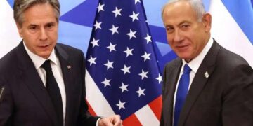 35 فلسطینیوں کی شہادت کے باوجود امریکی وزیرخارجہ کا دورہ اسرائیل