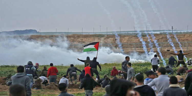 غزہ: صیہونی فورسز کی فلسطینیوں پر فائرنگ ، متعدد زخمی