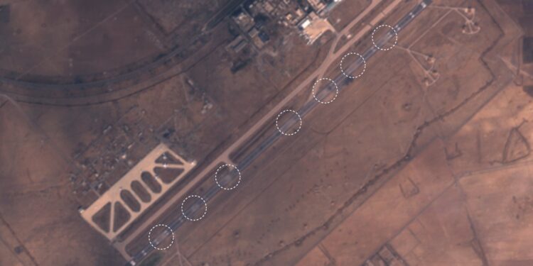 صہیونی ریاست کا ملک شام کے ہوائی اڈے پر فضائی حملہ