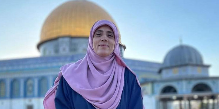 القدس س کی معلمہ خدیجہ خواص مسجد اقصیٰ سے بے دخلی کی مدت پوری ہونے کے بعد پھر گرفتار