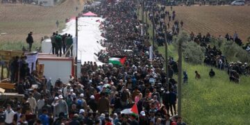 صہیونی فوج کا "یوم سرزمین فلسطین” کی تقریب پر حملہ ،متعددزخمی