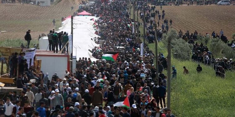 صہیونی فوج کا "یوم سرزمین فلسطین” کی تقریب پر حملہ ،متعددزخمی