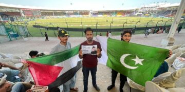 یوم نکبہ پر پاکستانی شہریوں کا غاصب صہیونی ریاست اسرائیل کے خلاف انوکھا احتجاج