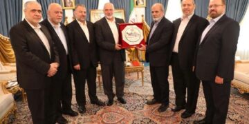 حماس وفد کی ایران کی قومی سلامتی کونسل کے سیکرٹری جنرل سے ملاقات