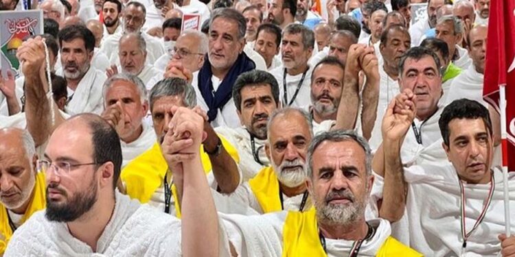 حج 2023،میدان عرفات اسرائیل، امریکہ مُردَہ باد کے نعروں سے گونج اٹھا