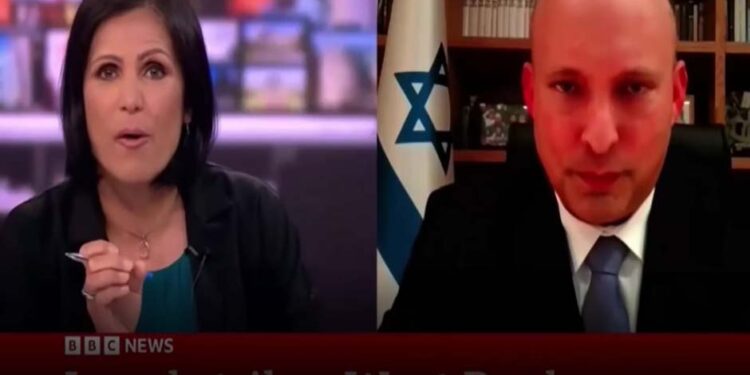بی بی سی کی اینکر نے سابق صیہونی وزیراعظم کو لائیو شو میں ذلیل کردیا