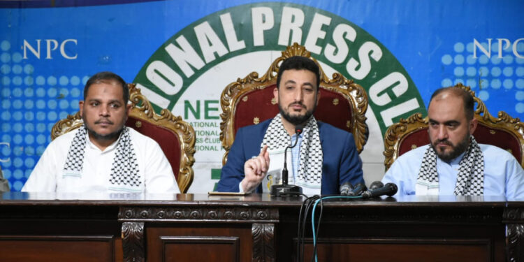 فلسطینیوں کا اپنے وطن واپسی کا حق کوئی نہیں چھین سکتا،  فلسطینی وفد کی پریس کانفرنس