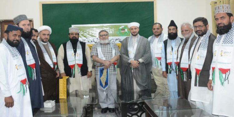 فلسطینی رہنماؤں کی جامعہ نعیمیہ میں مفتی گلزار نعیمی سے ملاقات