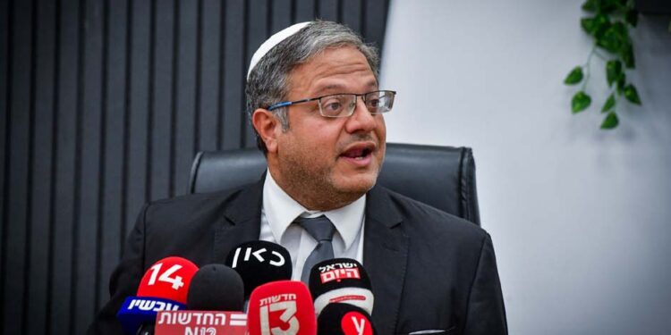 یہودیوں کا حق ‘عربوں کی زندگیوں سے زیادہ اہم ہے، اتمار بن گویر