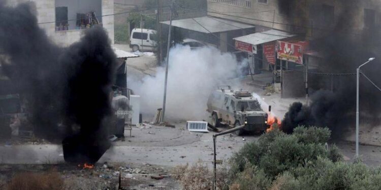 جنین: صیہونی فوج پر دھماکہ خیز مواد سے حملہ، جھڑپوں میں چھ فلسطینی زخمی تین گرفتار