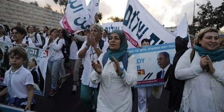 مقبوضہ فلسطین: فلسطینی و اسرائیلی خواتین کی امن ریلی