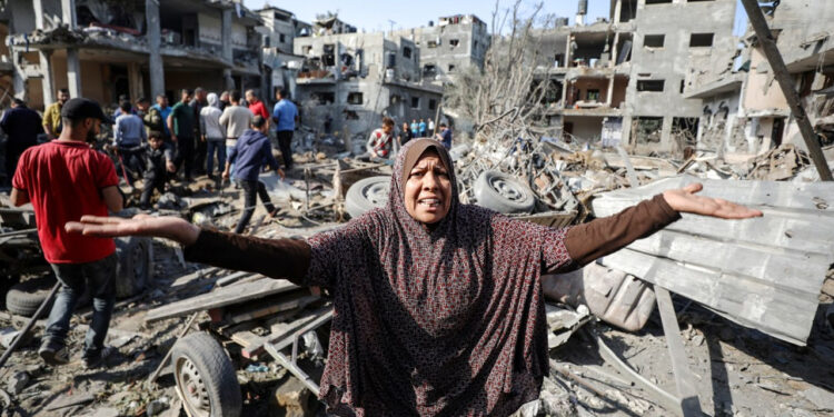 غزہ:24 گھنٹوں کے دوران صیہونی بمباری میں 704 فلسطینی شہید