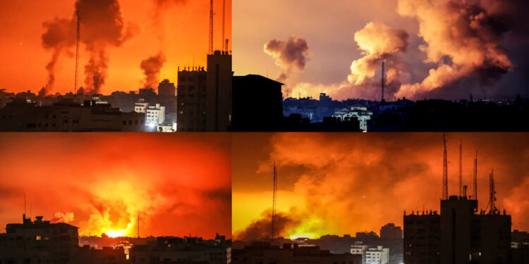 اسرائیل کا غزہ پر زمینی حملہ: تمام مواصلاتی رابطے کاٹ دیئے،رات بھر وحشیانہ بمباری