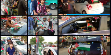 فلسطین فاؤنڈیشن کی اپیل پر فلسطینی پرچم لہراؤ مہم جاری