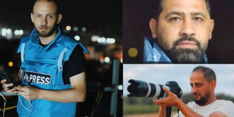 غزہ: چار روز میں صیہونی دہشتگردی میں تین فلسطینی صحافی شہید، ایک لاپتہ اور ایک زخمی